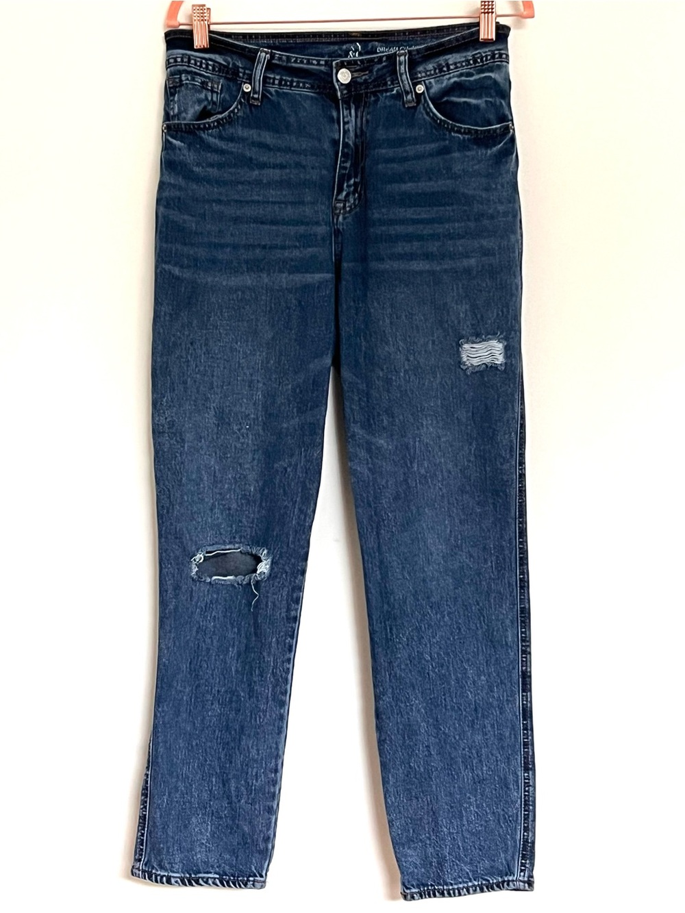 New York & Company Women’s Dream Curvy Boyfriend Blue Jeans Size 12